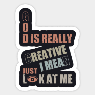 Awesome Typographic Design Sticker